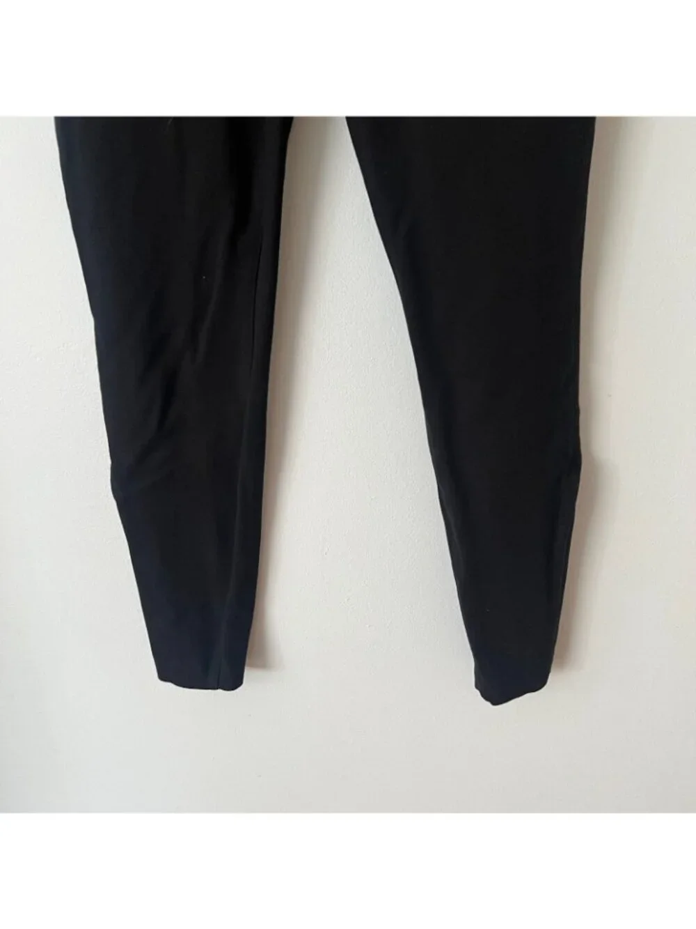 SPANX Super Smooth Perfect Fit Ponte Zip Black Leggings Women's Size Medium